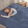 Saferay Green Comforter Duvet Insert - 3pc Down Alternative Bedding Comforter Set - All Season Quilted Duvet Insert with 8 Corner Tabs, Ultra Soft, Breathable (Full Size, 82"x86") - Steal Blue view 3