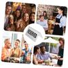 4pcs Reserved Table Cards Stainless Steel Double-sided Signs for Weddings Restaurants Parties Reusable for Events and Gatherings Silver Finish view 3