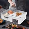 3000W Commercial Electric Countertop Griddle Flat Top Grill Hot Plate BBQ Non-Stick Flat Large Countertop Griddle, Adjustable Thermostatic Control,Stainless Steel Restaurant for Steak Pancake Kitchen view 2