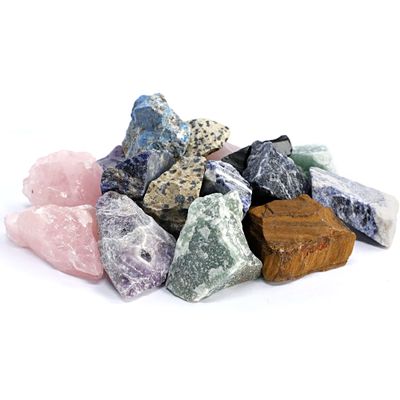 KomeStone Rough Gemstone Rocks for Rock Tumblers, Natural Raw Crystal Stones for Rock Tumbling, Works for Any Rock Tumblers