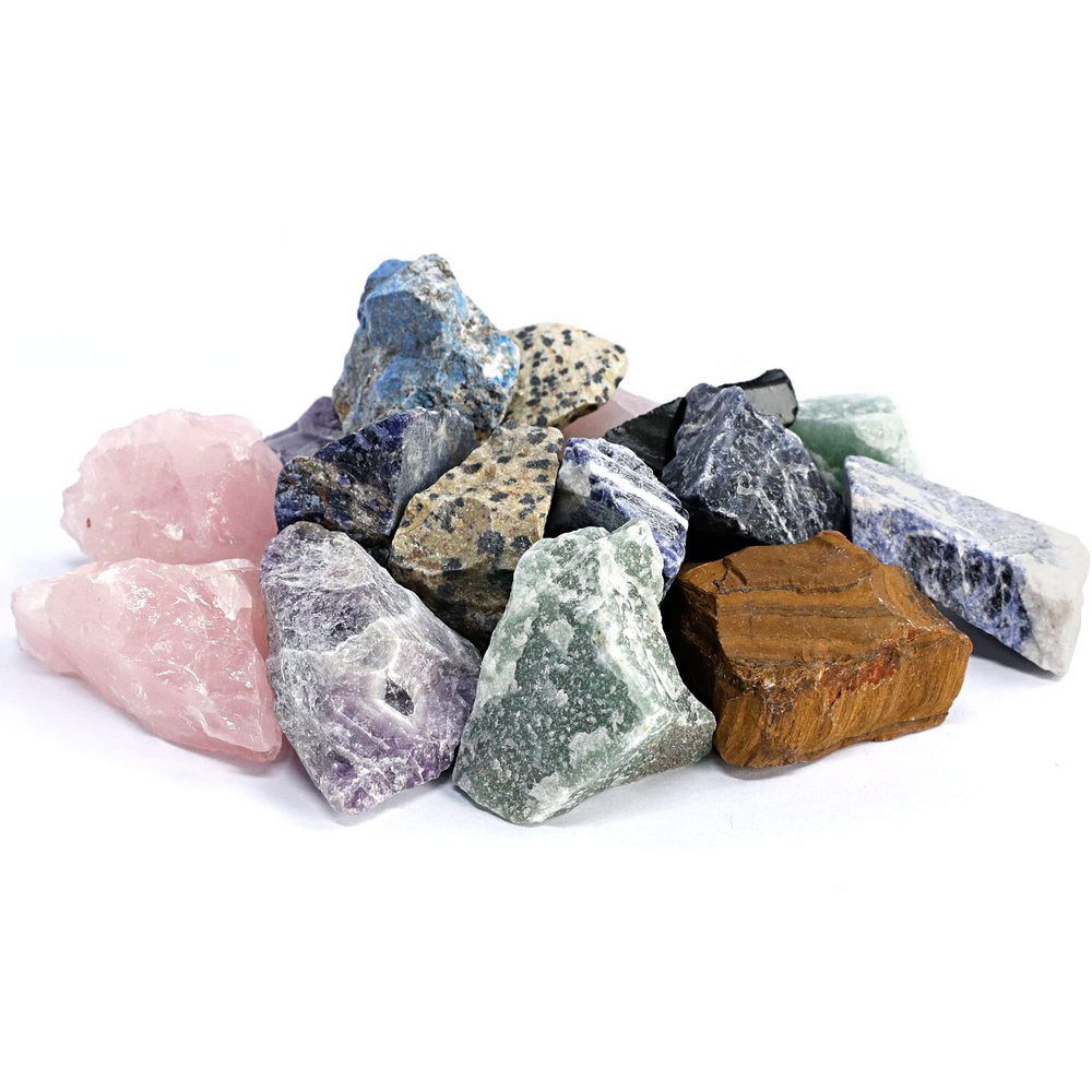 KomeStone Rough Gemstone Rocks for Rock Tumblers, Natural Raw Crystal Stones for Rock Tumbling, Works for Any Rock Tumblers