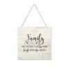 Wooden Signs, Rustic Family The People You Live for Laugh with Love Most Sign Plaque Pianted Quote Home Decor Farmhouse Garden Outdoor Wall Art 10"X10", Made in USA E279 view 1
