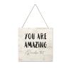 Wooden Signs, Rustic You are Amazing, Remember That Sign Plaque Pianted Quote Home Decor Farmhouse Garden Outdoor Wall Art 12"x12", Made in USA E289 view 1