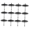 12pcs Iron Tealight Candle Holders Decorative Fixators for Home Decor Sturdy Candle Stands for Parties and Advent Wreaths Support Drip Catching Design view 1