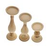 3pcs Retro Nordic Style Candle Holders for Home Decoration Decorative Taper Candle Stands for Weddings Parties and Cozy Ambiance view 1