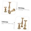 3pcs Retro Nordic Style Candle Holders for Home Decoration Decorative Taper Candle Stands for Weddings Parties and Cozy Ambiance view 3