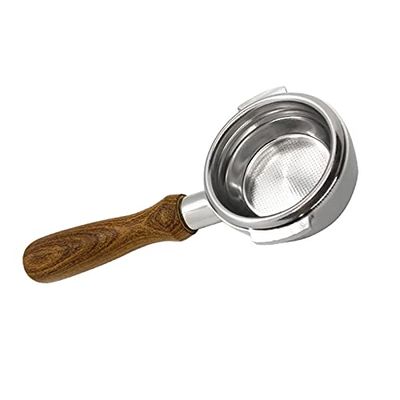 Bottomless Naked Portafilter Compatible 58mm Coffee Handle Filter, Suitable for EXPOBAR Coffee Machine two Ear Stainless Steel Coffee Handle Espresso accessories (Size : B)