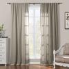 ChadMade 120 inch Length Cotton Drapery Pravicy Protecting Curtain for Living Room Bedroom 84Wx96L, 1 Panel, Oak, Sarai Collection view 1