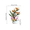 Artificial Flower Artificial Flowers Elegant Tropical Imitation Plant Faux Flower Bouquets Flower Arrangements Decor - Warmter 19.69 Inch (Color : A) view 2