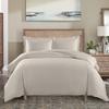 4PC Full/Queen Comforter Set Includes Cotton Blend 650 Thread Count Solid Beige Duvet Cover Set with White Down Alternative Duvet Insert view 3