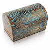 Great Birthday Gift Ideas Handmade Decorative Wooden Jewelry Box Treasure Box Jewelry Organizer Keepsake Box Treasure Chest Trinket Holder Lock Box Watch Box 9 x 6 Inch Great Gift Ideas (Blue) view 1