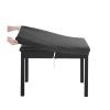 BUYUE Luxury Piano Bench Cover, (20"- 27") L x (11.8"- 15.7") W Stretch Jacquard Washable Rectangle Dressing Stool Slipcover (S, Grey) view 1