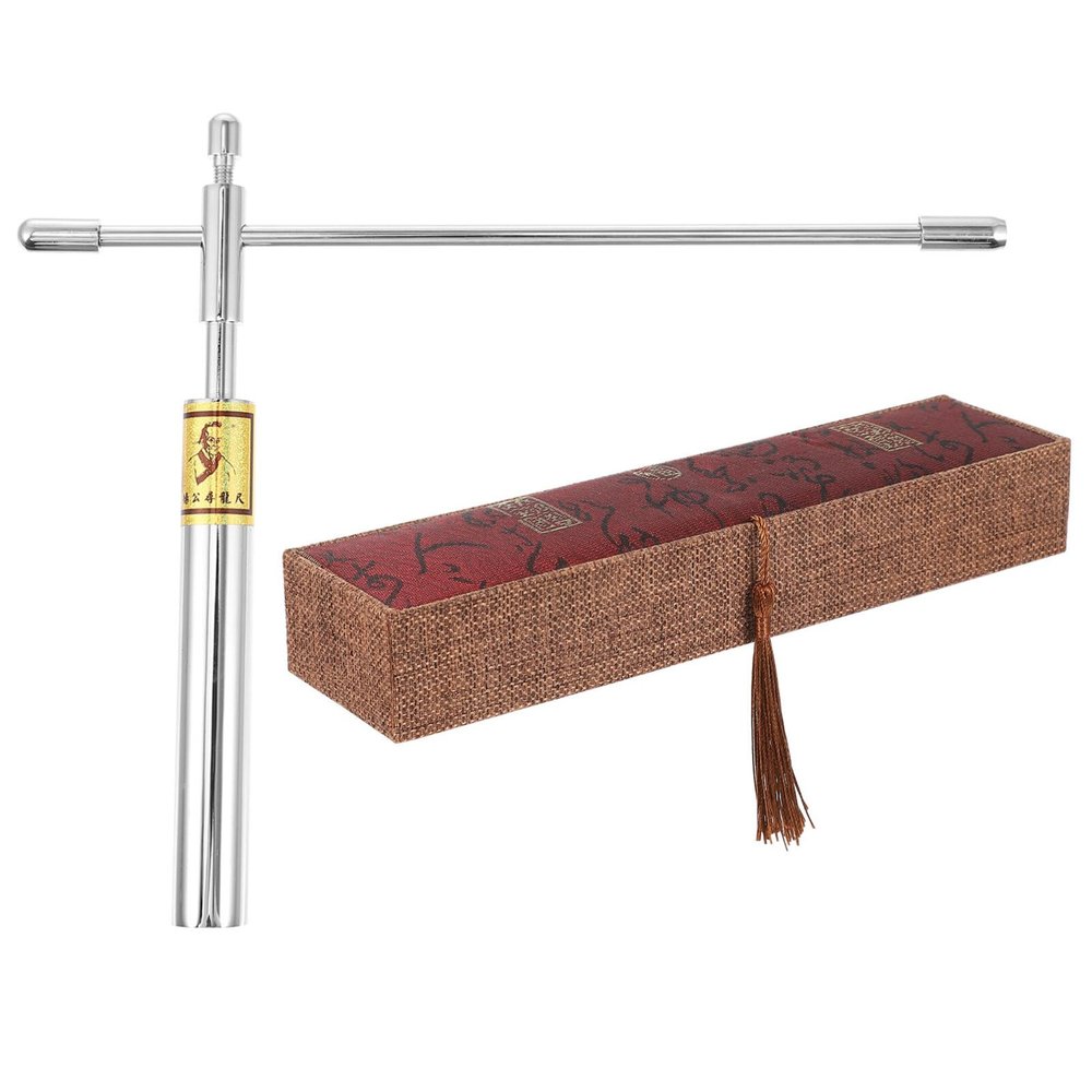 iplusmile Copper Dowsing Rod Water Divining Rod Portable Feng Shui Probe Tool Lightweight Detachable 8.26In Copper for Water Source Energy Detection
