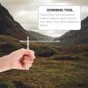 iplusmile Copper Dowsing Rod Water Divining Rod Portable Feng Shui Probe Tool Lightweight Detachable 8.26In Copper for Water Source Energy Detection view 2