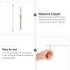 iplusmile Copper Dowsing Rod Water Divining Rod Portable Feng Shui Probe Tool Lightweight Detachable 8.26In Copper for Water Source Energy Detection view 4