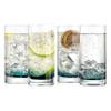 12.5oz Highball Drinking Glasses - Set of 4 Heavy Base Tall Tumbler Clear Glassware for Water, Wine, Beer, Liquor, Gin, Cocktail, Whiskey, Juice, Iced Coffee, Mixed Drinks, Dishwasher Safe view 1