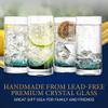 12.5oz Highball Drinking Glasses - Set of 4 Heavy Base Tall Tumbler Clear Glassware for Water, Wine, Beer, Liquor, Gin, Cocktail, Whiskey, Juice, Iced Coffee, Mixed Drinks, Dishwasher Safe view 2