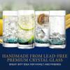 12.5oz Highball Drinking Glasses - Set of 4 Heavy Base Tall Tumbler Clear Glassware for Water, Wine, Beer, Liquor, Gin, Cocktail, Whiskey, Juice, Iced Coffee, Mixed Drinks, Dishwasher Safe view 3