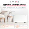 Amaze Heaters Classic Convection Panel Heater - Space Heater with Thermostat - 450/900 Dual Wattage Settings - 22x18" With Wall Mount Kit - Ideal For Office & Home Use Up to 350 sq ft view 2