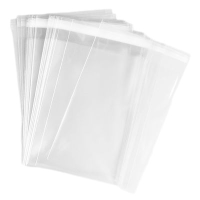 CuteBox Clear 9" x 12" Adhesive Flap Seal OPP Bags 50pcs for Retail, Merchandise, Food, Bake Sales, Holidays, Parties, Gift Bags, Weddings, Storage, Organization