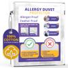 Allersoft| All Cotton Dust, Pet Dander, Feather, Pollen & Allergy Control Duvet Protector (90x96) view 1