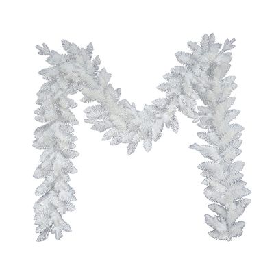 9-Foot Unlit Jackson White Pine Garland