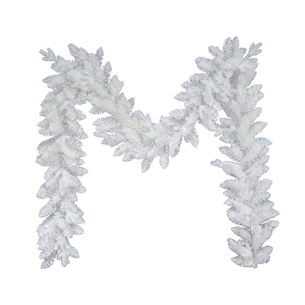 9-Foot Unlit Jackson White Pine Garland