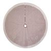 48-Inch Red, Green and White Plaid Tree Skirt with Sherpa Border view 4