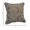 Blazing Needles Corded Square Jacquard Chenille Throw Pillow, 18", Grey Damask view 2