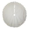 60-Inch Multi-Colored Beads Scalloped Ivory Embroidered Tree Skirt view 3