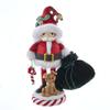 12-Inch Hollywood Santa and Pup Nutcracker view 1