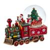 120MM Musical Santa Driving Train Water Globe view 1