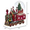 120MM Musical Santa Driving Train Water Globe view 2
