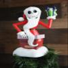 Nightmare Before Christmas Santa Jack Skellington Tree Topper Decoration, Holiday Ornament Cheerful Happy Display Standard view 2