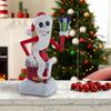Nightmare Before Christmas Santa Jack Skellington Tree Topper Decoration, Holiday Ornament Cheerful Happy Display Standard view 3