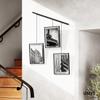 Umbra Exhibit Picture Frame Gallery Set, Adjustable Wall Collage Displays Three 8"x10" Photos, Set of 3, Black view 2