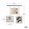 Umbra Exhibit Picture Frame Gallery Set, Adjustable Wall Collage Displays Three 8"x10" Photos, Set of 3, Black view 3