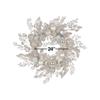 24-Inch Gold and Champagne Gold Rattan Wreath view 3