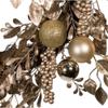 24-Inch Gold and Champagne Gold Rattan Wreath view 4