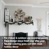 24-Inch Silver and Gold Champagne Rattan Wreath view 2
