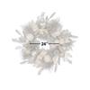 24-Inch Silver and Gold Champagne Rattan Wreath view 4