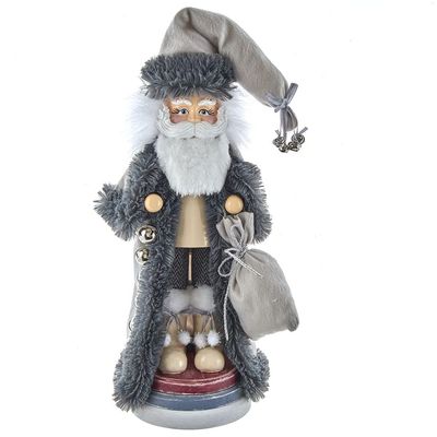 18-Inch Hollywood White and Gray Santa Nutcracker
