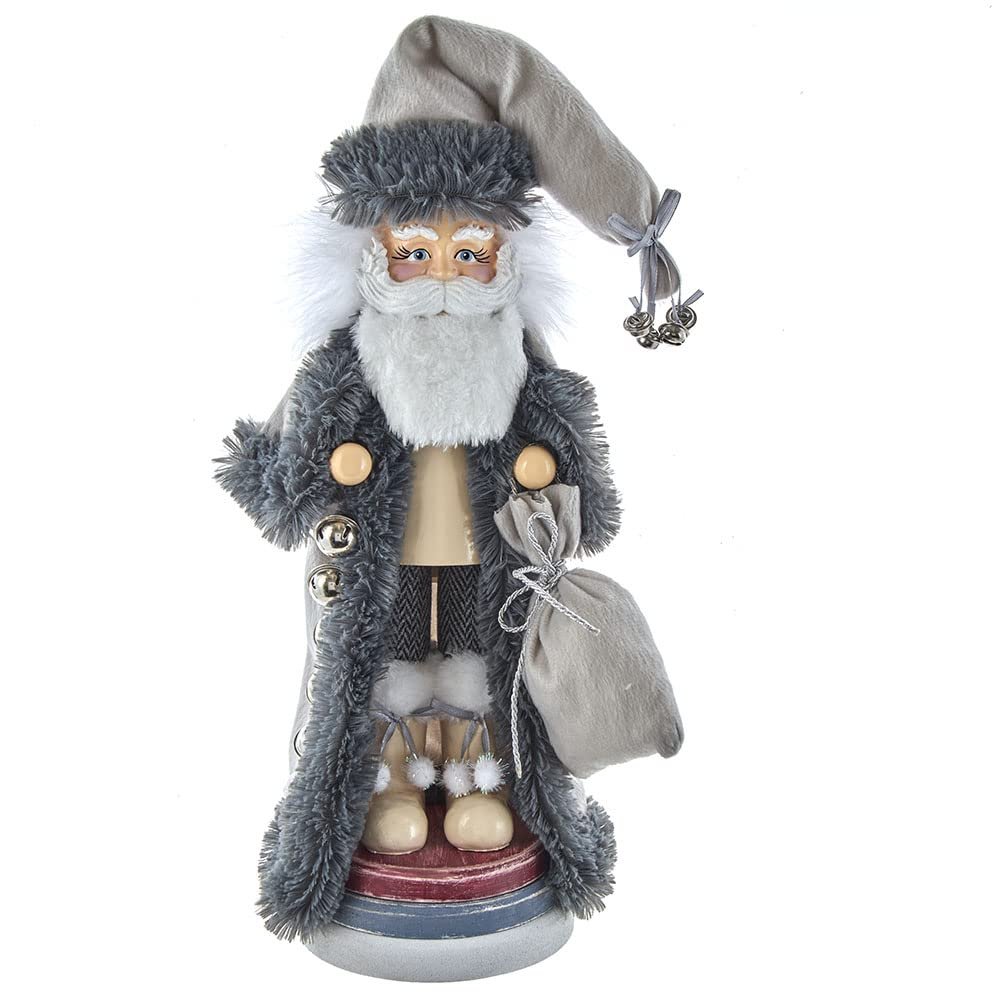 18-Inch Hollywood White and Gray Santa Nutcracker