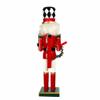 Kurt S. Adler 15-Inch Red, White and Black Nutcracker with Gift Box and Wreath view 2