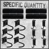 HORUSDY Stainless Steel Bike Storage Rack, 6 Bike Storage Hanger Wall Mount and 6 Helmets Hooks for Home & Garage Holds Up to 600lbs, Black view 3