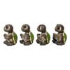 Baby Sea Turtle Set of 4 Figurine Holding Signs W/ Funny Sayings view 2