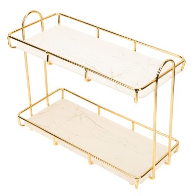 Cabilock Bathroom Makeup Stand Multi Cosmetic Holder for Shampoo Skincare and Beauty Products Stylish Desktop Organizer for Rack