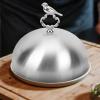 Cabilock Steak Cover Grill Basting Cover Dome Dish Grill Spatula Food Screen Protector Grilling Dome Oilproof Food Cover Burger Cover Screen Protectors Grease Fresh Cover Stainless Steel view 2