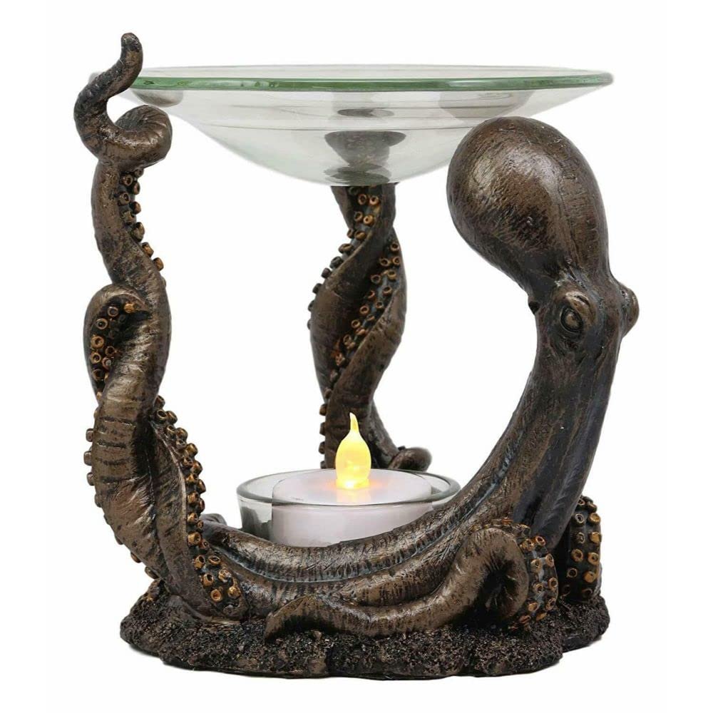 Octopus Oil Warmer Or Wax Tart Burner Candle Holder Statue