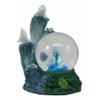 Dolphin Family Rising with Waves Snow Water Globe Figurine Decor view 4